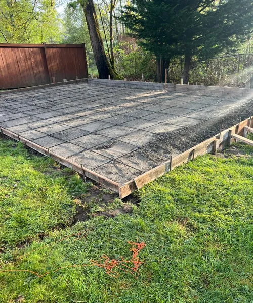 Broom Finish Patio And Sport Court Slab in Bothell 